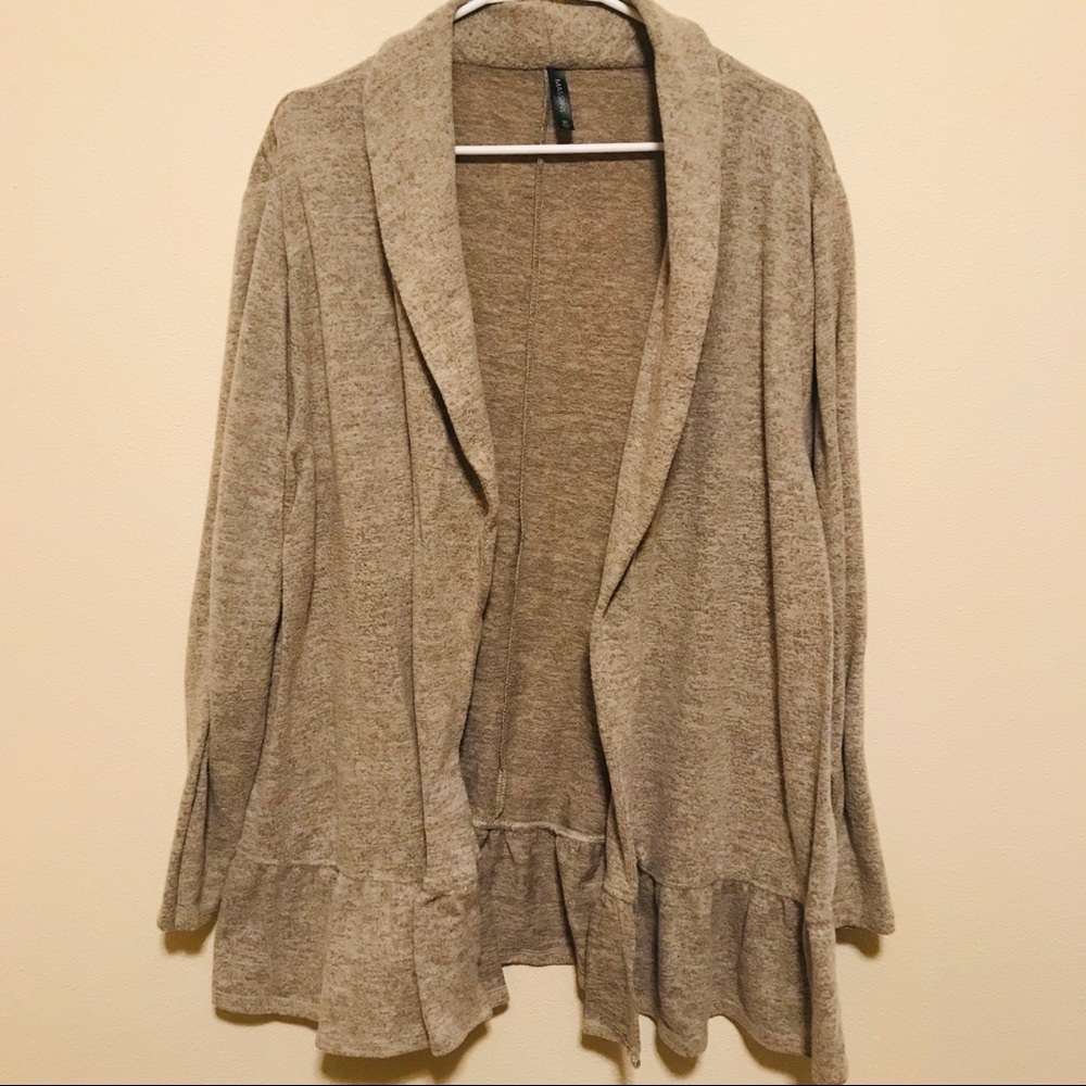Ruffled bottom sweater